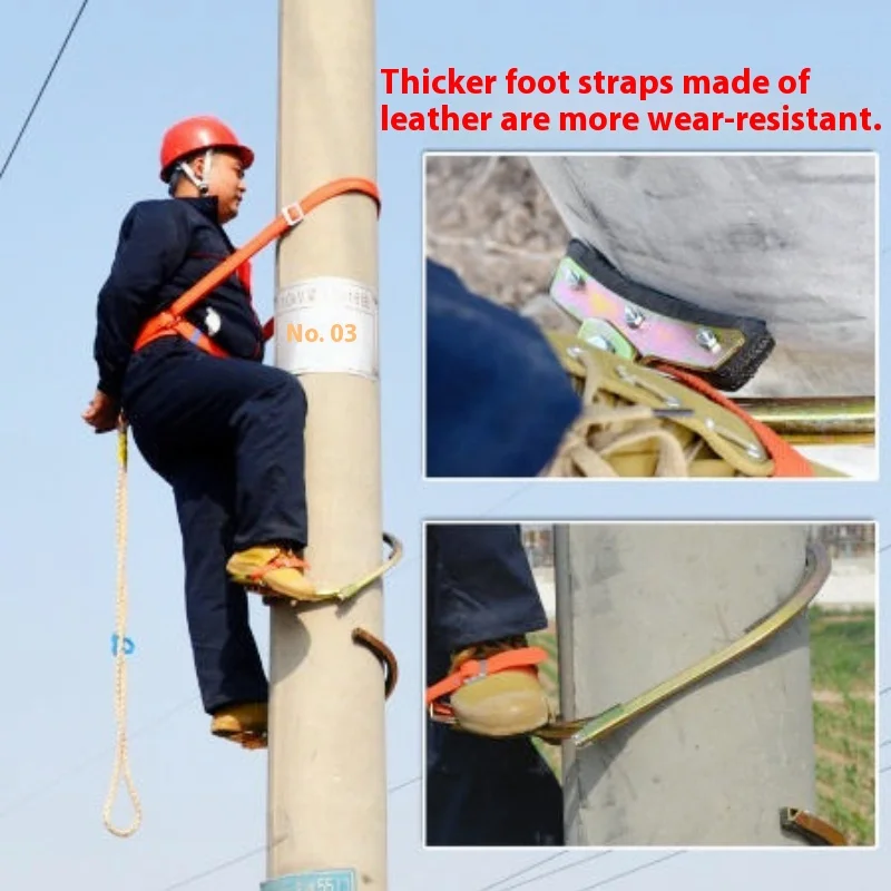 Made in China Power Communication Poles Foot Buckles Iron Shoes Climbing Electrical Safety Tools Set
Made in China Power Communication Poles Foot Buckles Iron Shoes Climbing Electrical Safety Tools Set