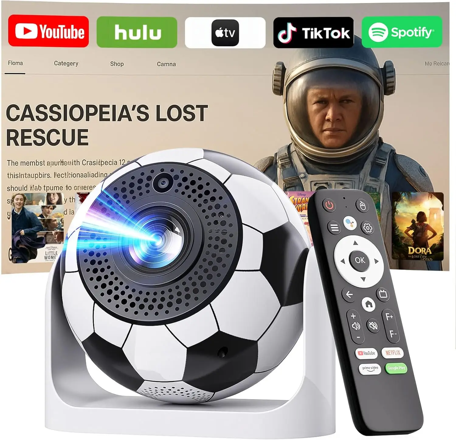 Умный проектор с Wi-Fi и Bluetooth, автофокусом, Android 13, поддержкой 1080P HD и 4K для домашнего кинотеатра
Умный проектор с Wi-Fi и Bluetooth, автофокусом, Android 13, поддержкой 1080P HD и 4K для домашнего кинотеатра