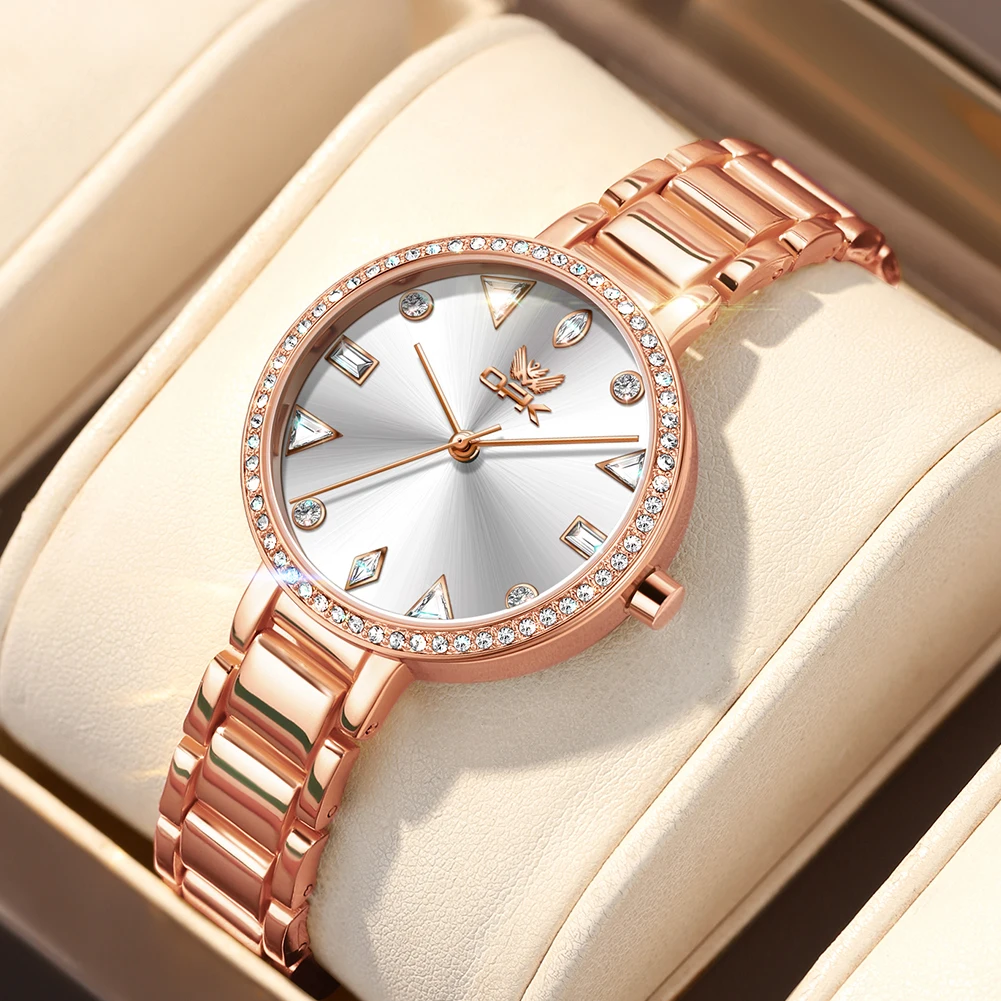OPK 8190 Elegance Quartz Movement Women Watch Star Diamond Dial Stainless Steel Strap Luminous Starlight Watch For Women
OPK 8190 Elegance Quartz Movement Women Watch Star Diamond Dial Stainless Steel Strap Luminous Starlight Watch For Women