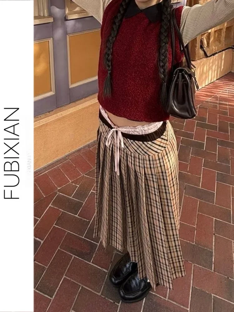 Женская плиссированная юбка миди цвета хаки в клетку с низкой талией, осенне-зимняя новинка в американском ретро-стиле, универсальная, стройнящая, в студенческом стиле
Женская плиссированная юбка миди цвета хаки в клетку с низкой талией, осенне-зимняя новинка в американском ретро-стиле, универсальная, стройнящая, в студенческом стиле