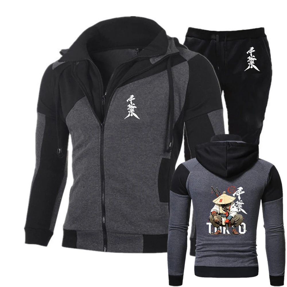 Anime Samurai Tokyo Warrior men's drawstring suit is suitable for spring and autumn with a hooded pullover and long sleeves
Anime Samurai Tokyo Warrior men's drawstring suit is suitable for spring and autumn with a hooded pullover and long sleeves