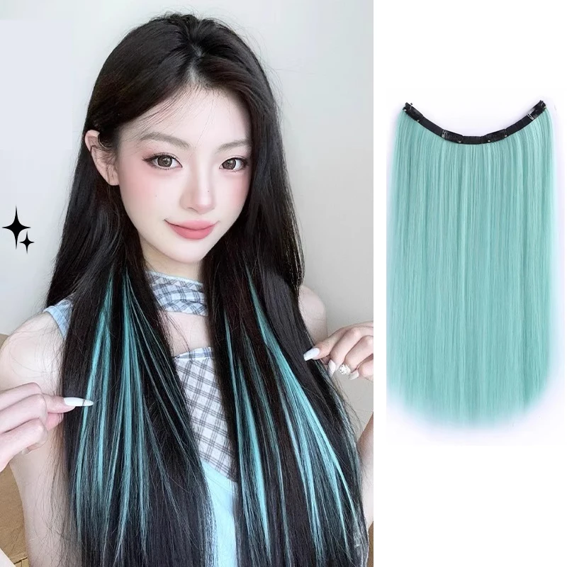 Long Straight Synthetic Clip in Hair Extensions Highlight dopamine Colored Hair Piece Clip-on hair Wig Hairpieces hanging ear
Long Straight Synthetic Clip in Hair Extensions Highlight dopamine Colored Hair Piece Clip-on hair Wig Hairpieces hanging ear