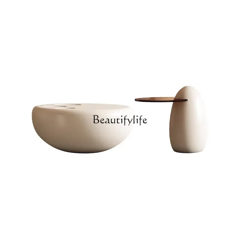 French cream wind cat claw coffee table light luxury living room glass round coffee table
French cream wind cat claw coffee table light luxury living room glass round coffee table