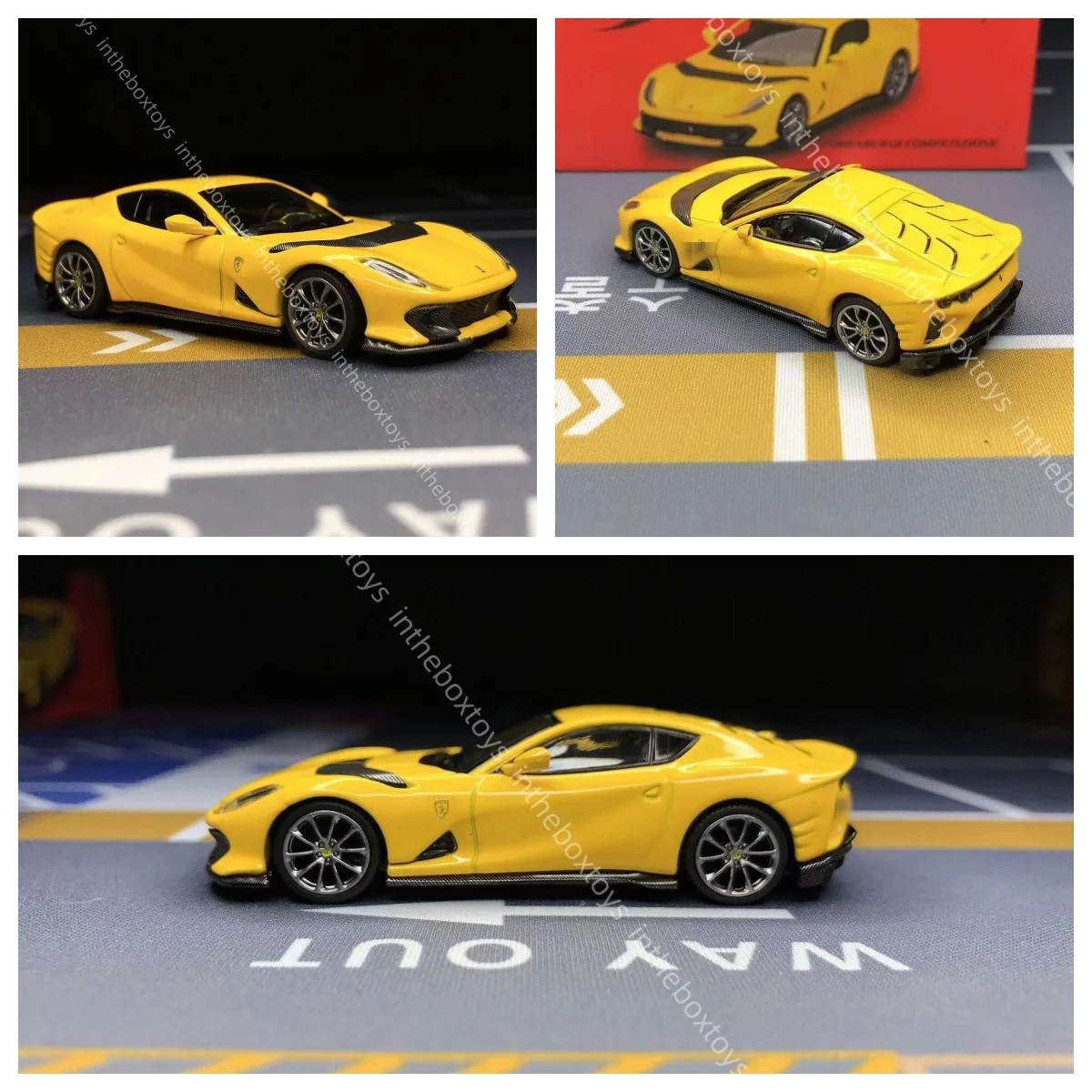 Pop raceBBR Model 1/64 812 Competizione Giallo Modena Diecast Model Car Super
Pop raceBBR Model 1/64 812 Competizione Giallo Modena Diecast Model Car Super