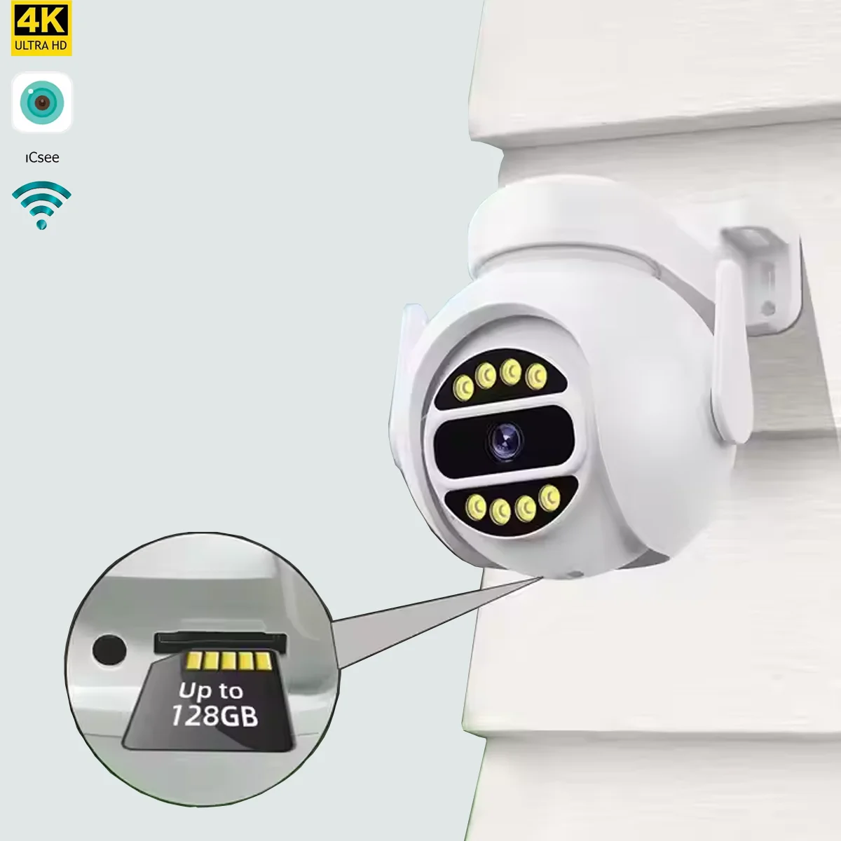 Smart WiFi Outdoor Camera 4MP, AI Human Detection & Alarm, IP66 Weatherproof, 2-Way Talk, 5X Zoom AP Hotspot, for Home Security
Smart WiFi Outdoor Camera 4MP, AI Human Detection & Alarm, IP66 Weatherproof, 2-Way Talk, 5X Zoom AP Hotspot, for Home Security