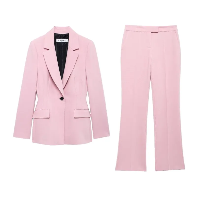 Fall 2024 New Women's Slim Fit Long Sve Notch Collar Suit Jaet mid Waist Pants Faion Set 25-35 Years Old
Fall 2024 New Women's Slim Fit Long Sve Notch Collar Suit Jaet mid Waist Pants Faion Set 25-35 Years Old