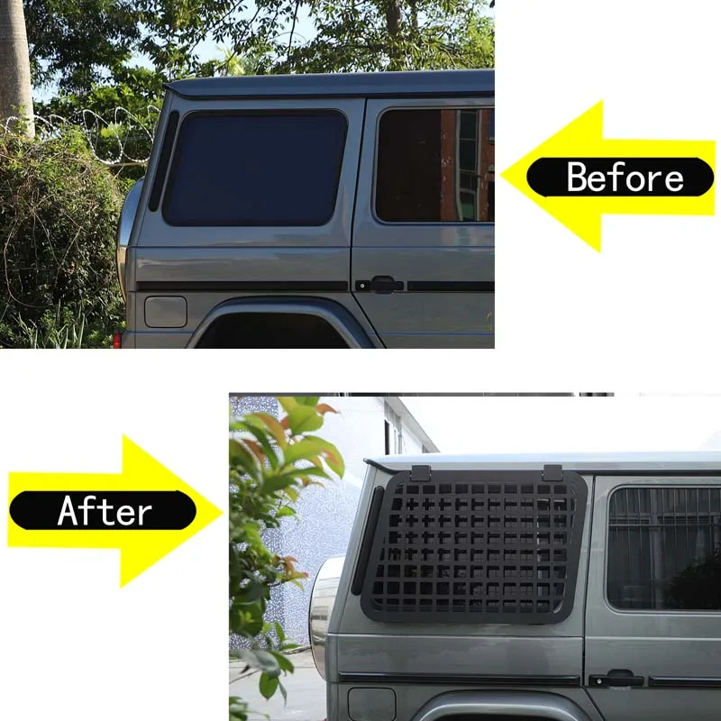 For Mercedes-Benz G-Class W463 2004-2018 Aluminum alloy black car rear side window armor bag rack car modification accessories
For Mercedes-Benz G-Class W463 2004-2018 Aluminum alloy black car rear side window armor bag rack car modification accessories