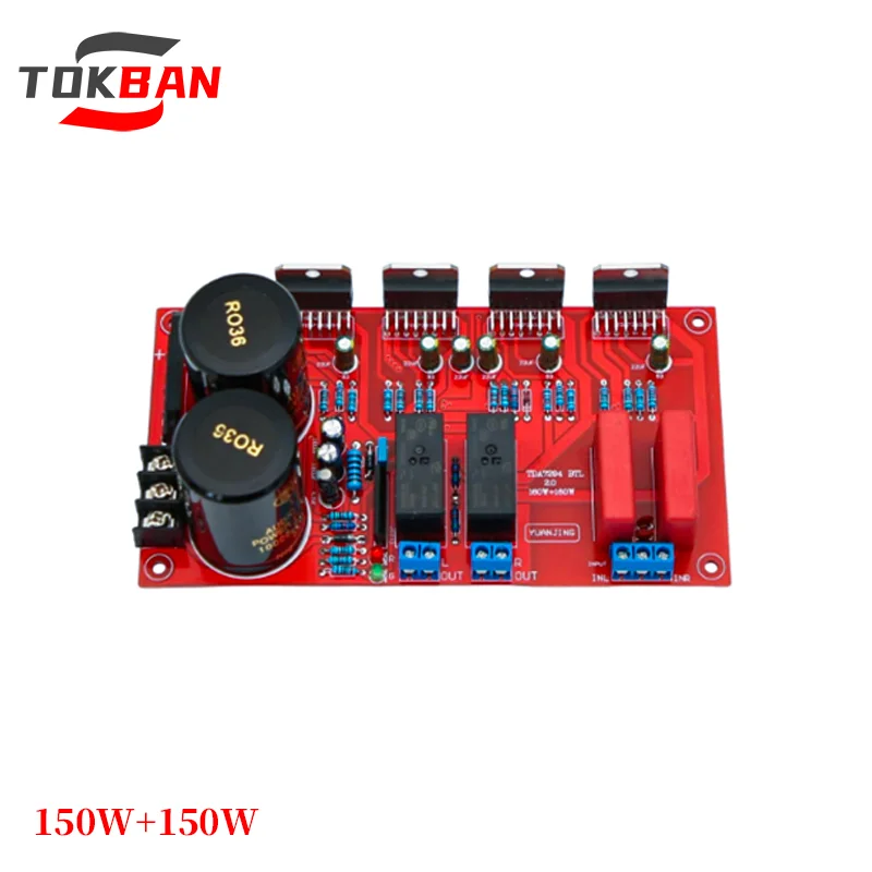 TOKBAN TDA7294 150W*2 2.0 Channel High Power Amplifier With BTL Speaker Protection HIFI Stereo Amplifier For Home Theater
TOKBAN TDA7294 150W*2 2.0 Channel High Power Amplifier With BTL Speaker Protection HIFI Stereo Amplifier For Home Theater