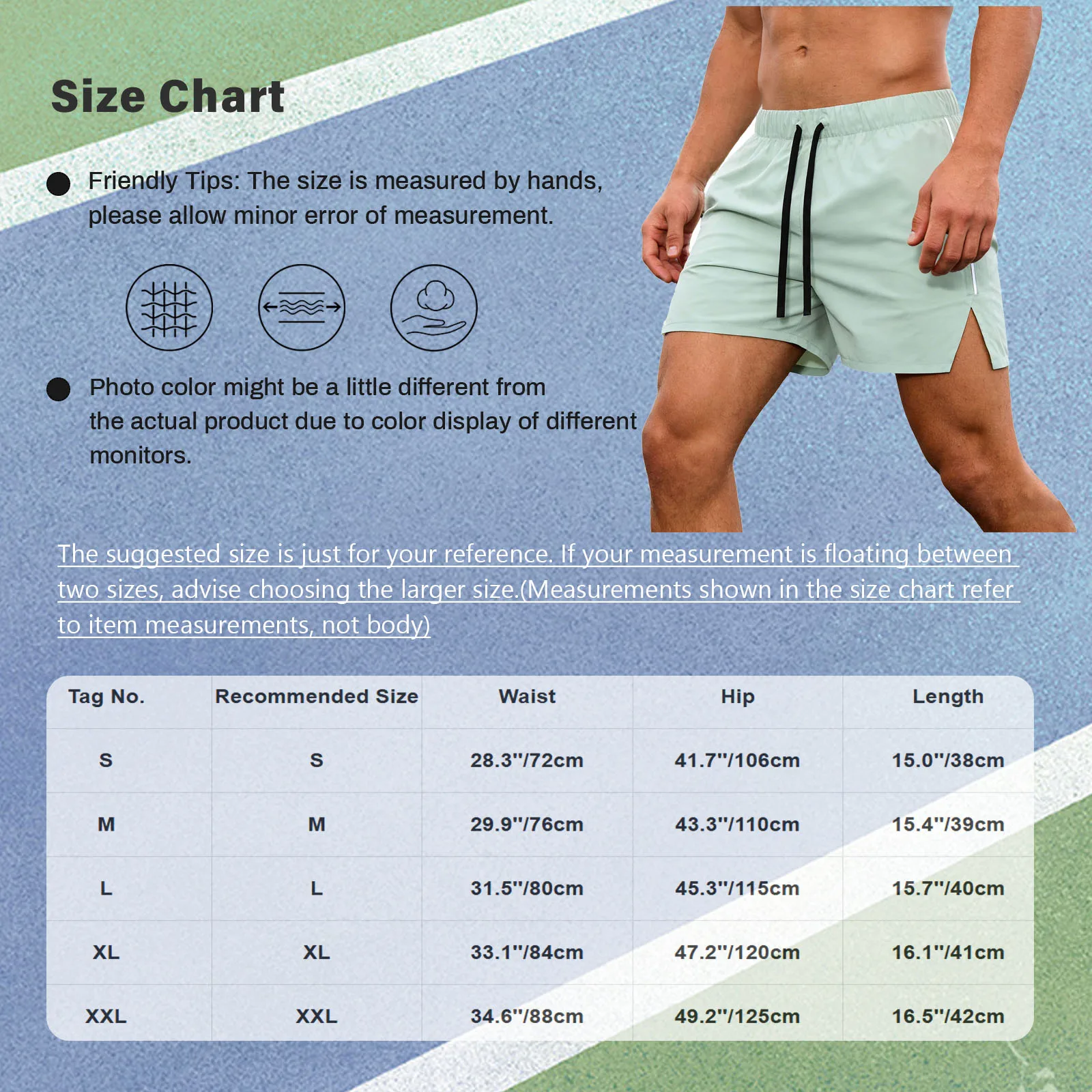 Men Compression Gym Shorts Side Split Back Zipper Pocket Drawstring Waistband Quick Dry Flex Breathable for Hiking Running
Men Compression Gym Shorts Side Split Back Zipper Pocket Drawstring Waistband Quick Dry Flex Breathable for Hiking Running