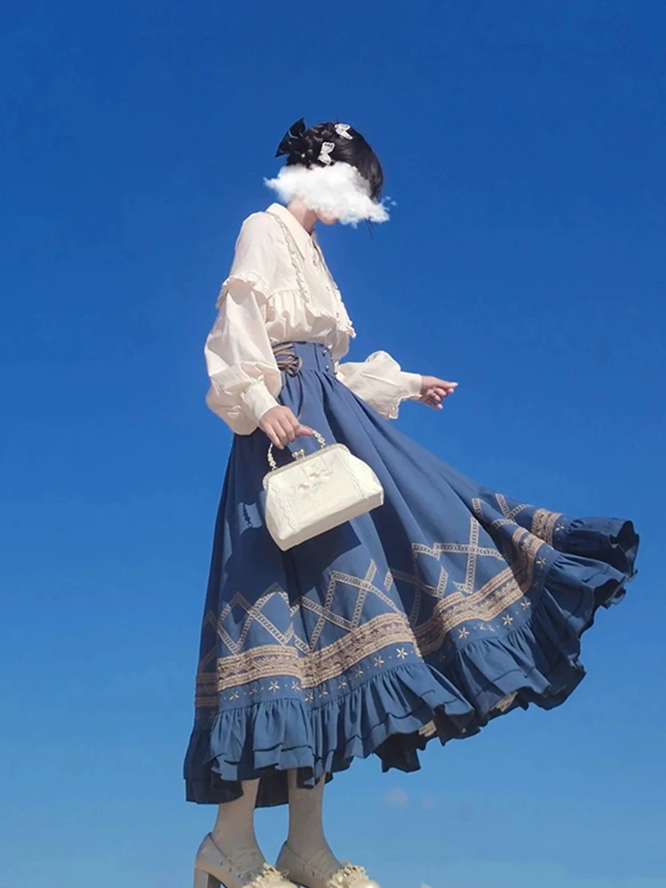Sweet Elegant Lolita Earlet Lace Shirt Half Skirt Set Casual High Waist Straight Cut Spring Summer Fashion Two Piece Women's ...
Sweet Elegant Lolita Earlet Lace Shirt Half Skirt Set Casual High Waist Straight Cut Spring Summer Fashion Two Piece Women's ...