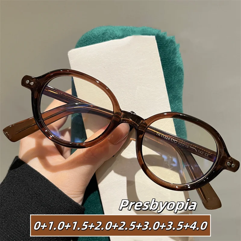 2025 Oval Small Frame Reading Glasses Personalized Women's Presbyopia Glasses Anti Blue Light Eye Protection Far Sight Eyewear
2025 Oval Small Frame Reading Glasses Personalized Women's Presbyopia Glasses Anti Blue Light Eye Protection Far Sight Eyewear