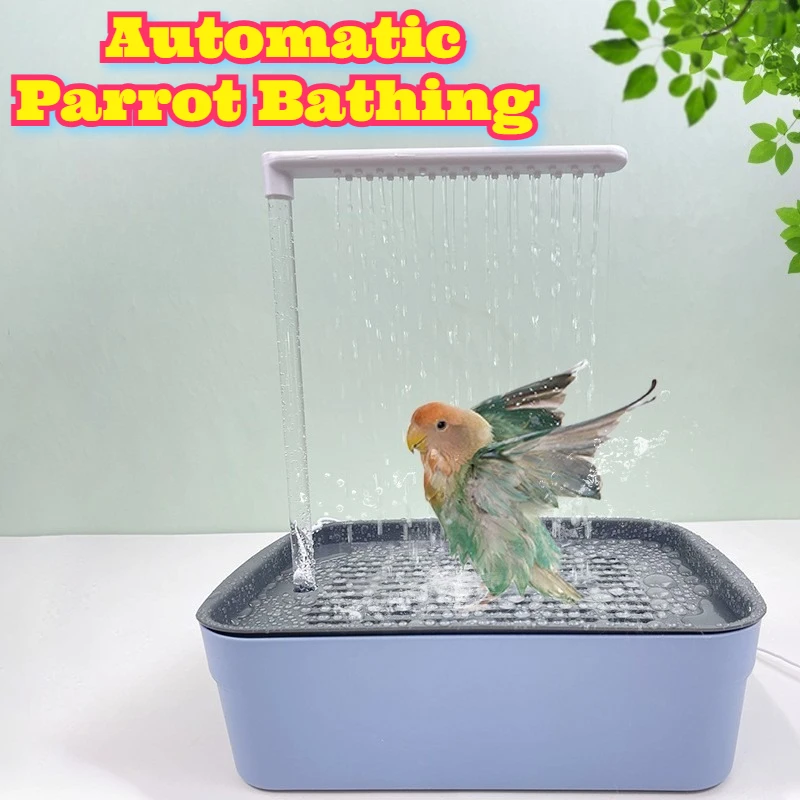 Automatic Parrot Bathing Fountain Recirculating Water System Large Bird Shower Pool Budgies Cockatiels Lovebirds Electric Pet
Automatic Parrot Bathing Fountain Recirculating Water System Large Bird Shower Pool Budgies Cockatiels Lovebirds Electric Pet