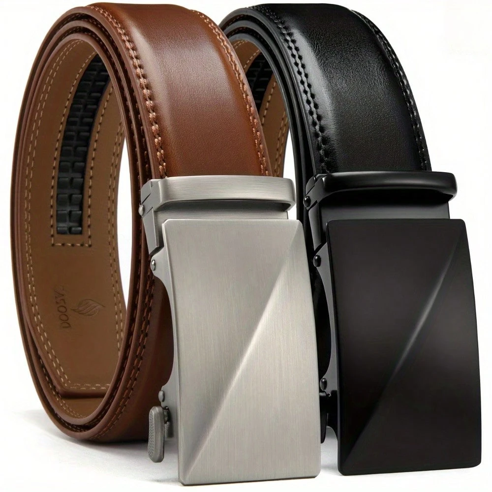 2PCS Men's Belt Leather Ratchet 1 3/8 Inch For Casual Jeans - Micro Adjustable Belt For All Occasions With Gift Box
2PCS Men's Belt Leather Ratchet 1 3/8 Inch For Casual Jeans - Micro Adjustable Belt For All Occasions With Gift Box
