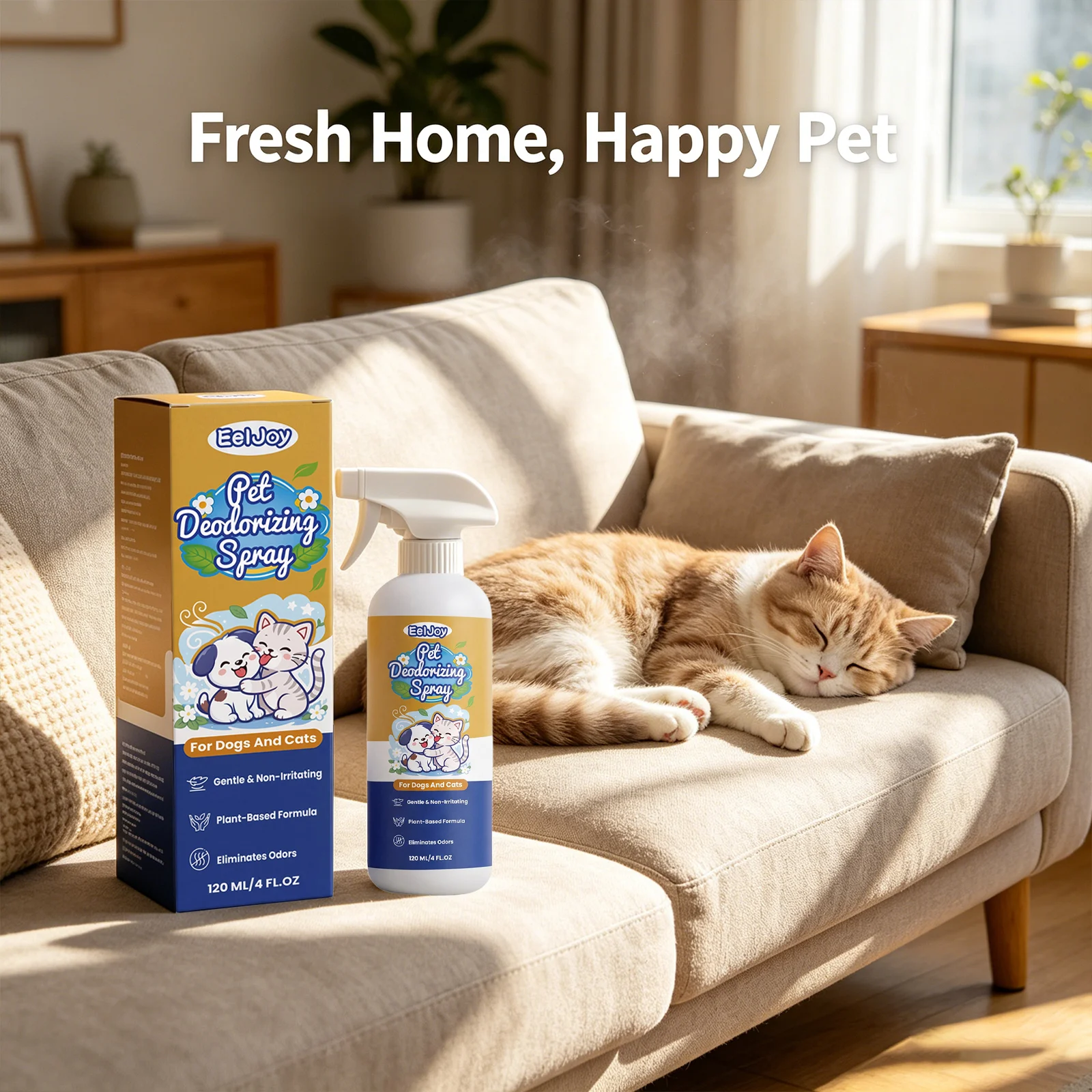 Pet Odor Removing Spray Cleaning Hair Eliminate Odors Plant-Based Formula Non-irritating Long Lasting Fragrance Pet Deodorizer
Pet Odor Removing Spray Cleaning Hair Eliminate Odors Plant-Based Formula Non-irritating Long Lasting Fragrance Pet Deodorizer