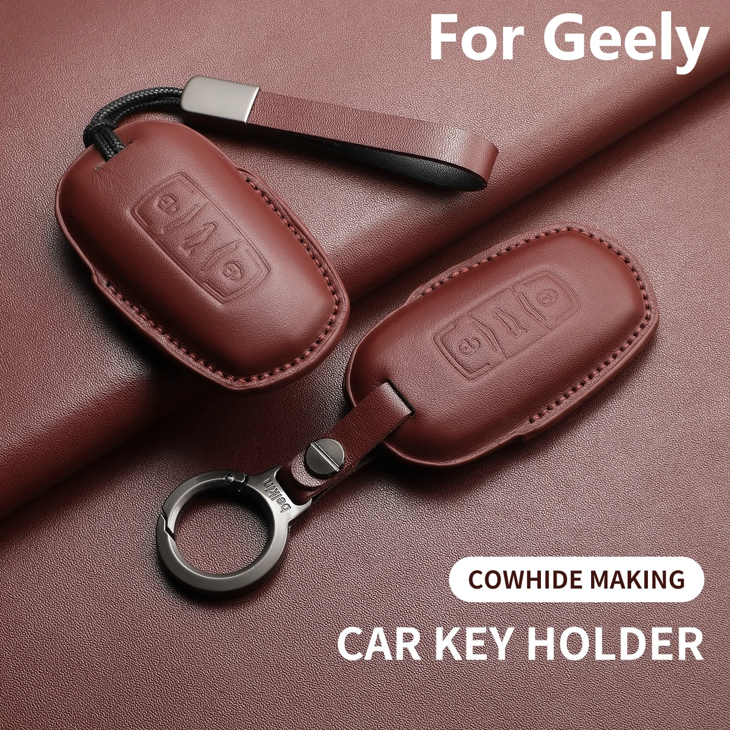 Leather Car Key Cover For Geely Atlas Emgrand Vision Anti Scratch Automobile Smart Remote Protective Shell Car Accessories
Leather Car Key Cover For Geely Atlas Emgrand Vision Anti Scratch Automobile Smart Remote Protective Shell Car Accessories
