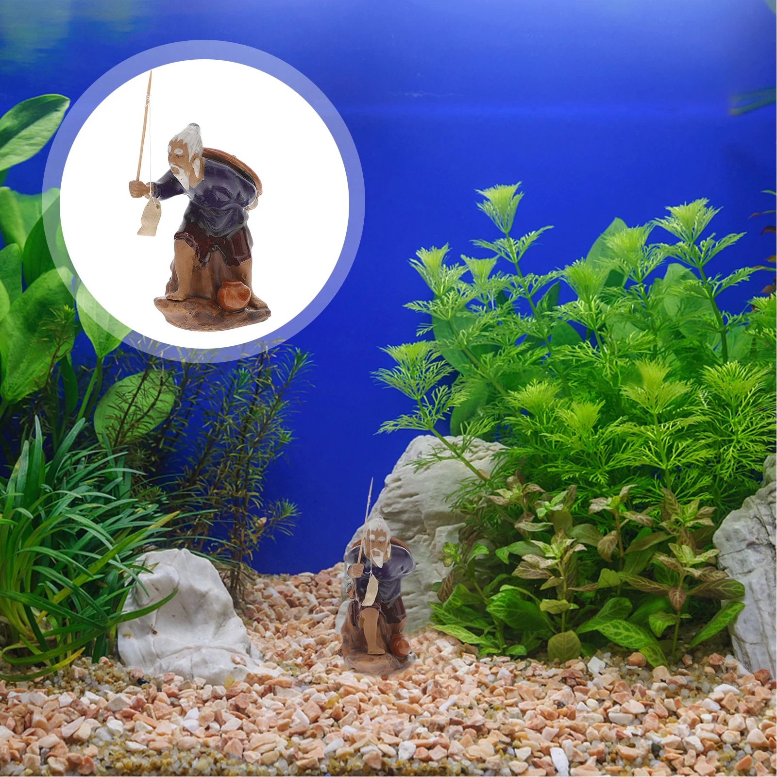 Fish Tank Ornament Ceramic Old Man Decor for Aquarium Landscape Natural Vivid Design Lightweight Safe Bonsai Adornment
Fish Tank Ornament Ceramic Old Man Decor for Aquarium Landscape Natural Vivid Design Lightweight Safe Bonsai Adornment