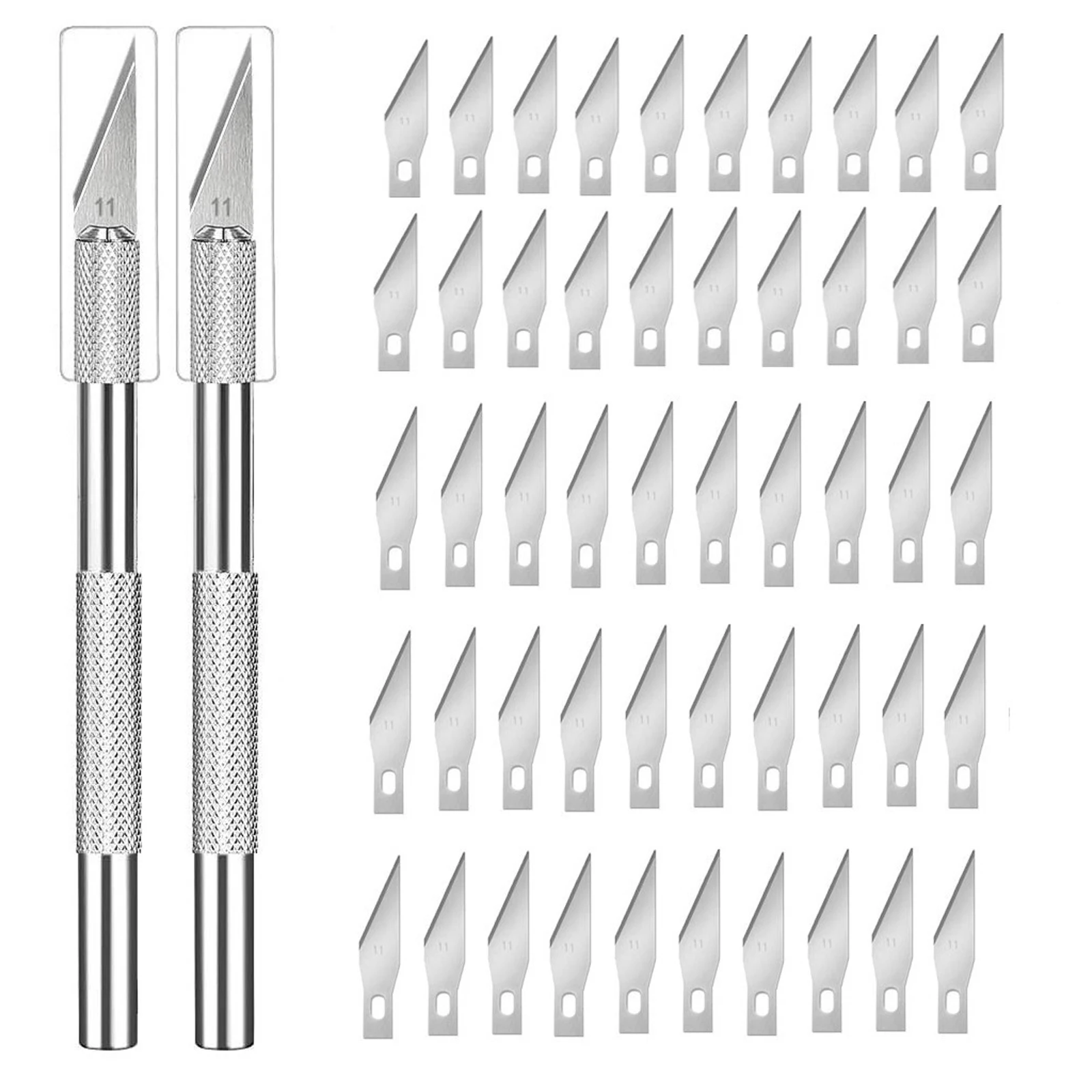 52pcs Aluminum Alloy Wood Knife Knife Tools Kit Cutter Engraving Craft knives 50pcs Blades Mobile Phone PCB DIY Repair Hand Tool
52pcs Aluminum Alloy Wood Knife Knife Tools Kit Cutter Engraving Craft knives 50pcs Blades Mobile Phone PCB DIY Repair Hand Tool