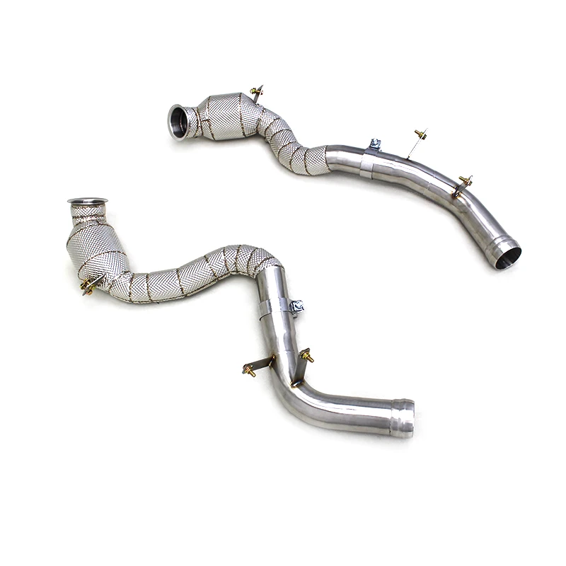 Yooking Exhasut Header For Mercedes-Benz AMG GT63/GT63S 4.0TT 2019+ Heat Shield Exhaust Downpipe With 100/200/300cell Catalyst
Yooking Exhasut Header For Mercedes-Benz AMG GT63/GT63S 4.0TT 2019+ Heat Shield Exhaust Downpipe With 100/200/300cell Catalyst