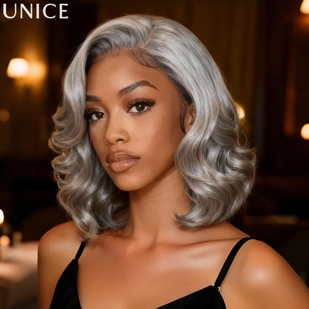 Парик-каре UNice Salt and Pepper Layered Bob из натуральных волос, серый цвет, 6.5*1.5, с боковым пробором, длина до плеч, волнистый парик-каре
Парик-каре UNice Salt and Pepper Layered Bob из натуральных волос, серый цвет, 6.5*1.5, с боковым пробором, длина до плеч, волнистый парик-каре