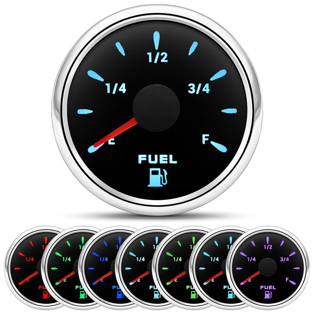 52mm Fuel Gauge Supporting Standard 240-33 Ohm Resistance Range for Boats Trucks RVs Cars ATVs and Motorcycle Fuel Systems
52mm Fuel Gauge Supporting Standard 240-33 Ohm Resistance Range for Boats Trucks RVs Cars ATVs and Motorcycle Fuel Systems