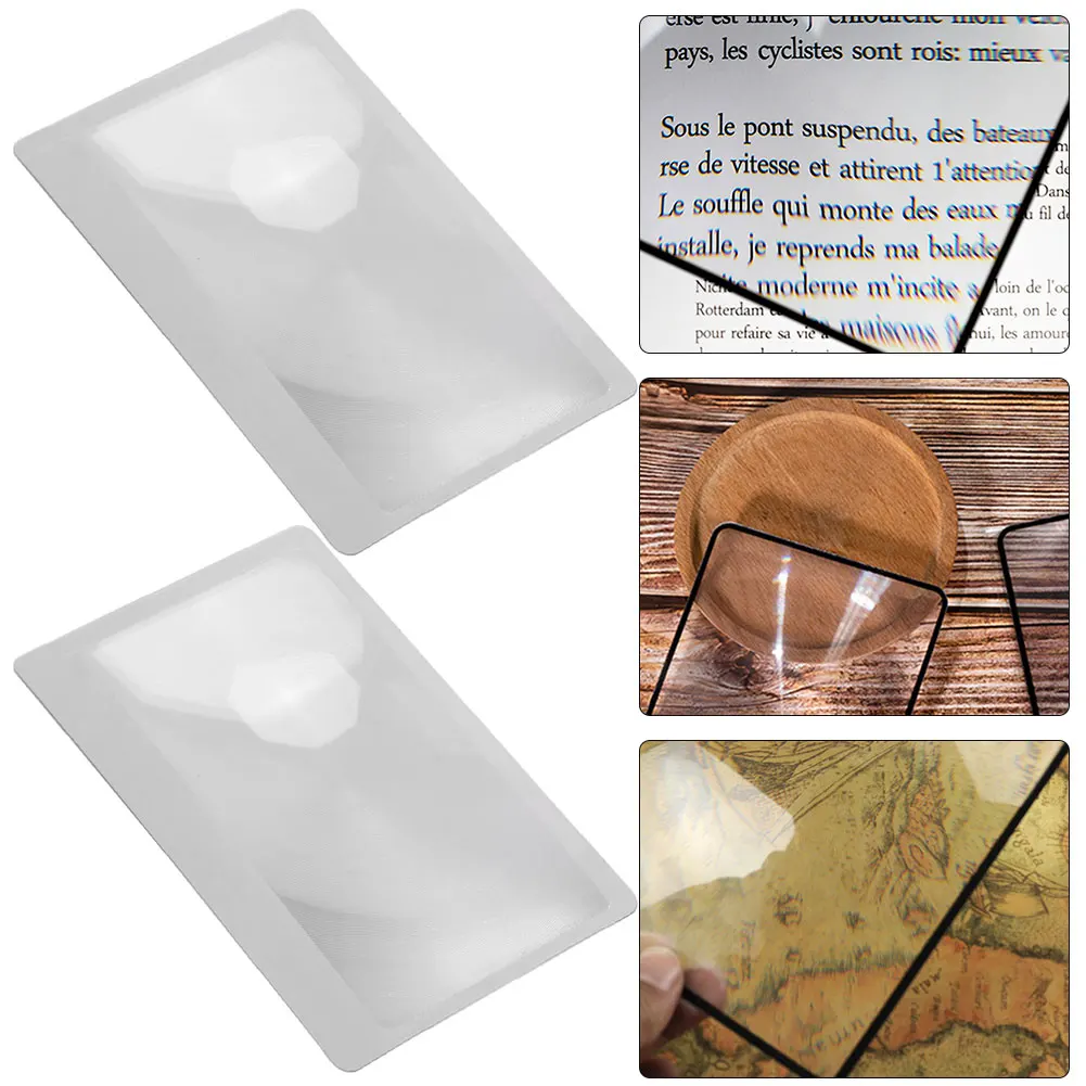 Набор из 10 карманных луп-карточек 3X с увеличением, прозрачные, в форме кредитной карты, ручные увеличительные стекла для чтения
Набор из 10 карманных луп-карточек 3X с увеличением, прозрачные, в форме кредитной карты, ручные увеличительные стекла для чтения