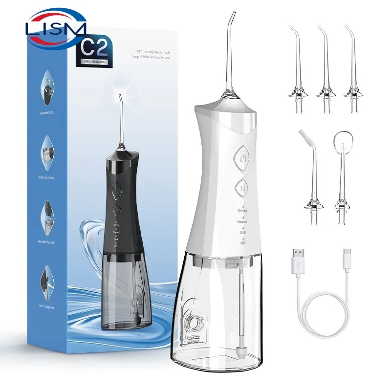 Dental Oral Irrigator Water Flosser Thread Teeth Pick Mouth Washing Machine 5 Nozzels 3 Modes USB Rechargeable 350ml Tank
Dental Oral Irrigator Water Flosser Thread Teeth Pick Mouth Washing Machine 5 Nozzels 3 Modes USB Rechargeable 350ml Tank