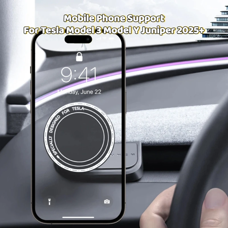 For Tesla Model 3 Model Y Juniper 2025+ Mobile Phone Support Traceless Base Magnetic Adsorbable Holder Mounts Car Accessoires
For Tesla Model 3 Model Y Juniper 2025+ Mobile Phone Support Traceless Base Magnetic Adsorbable Holder Mounts Car Accessoires