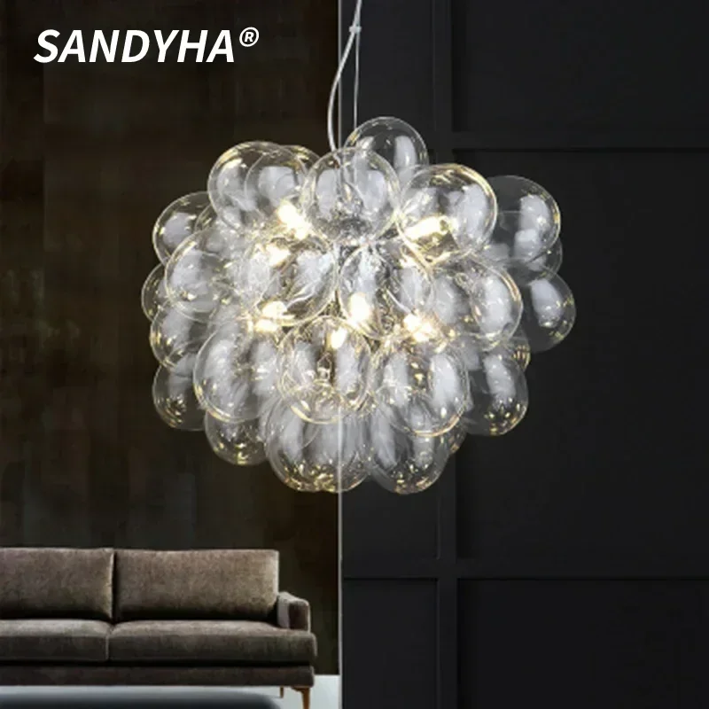 SANDYHA Creative Colour Bubble Chandelier Glass Pendant Light for Living Dining Room Bedroom Decorative Lamp Lampara Colgante
SANDYHA Creative Colour Bubble Chandelier Glass Pendant Light for Living Dining Room Bedroom Decorative Lamp Lampara Colgante