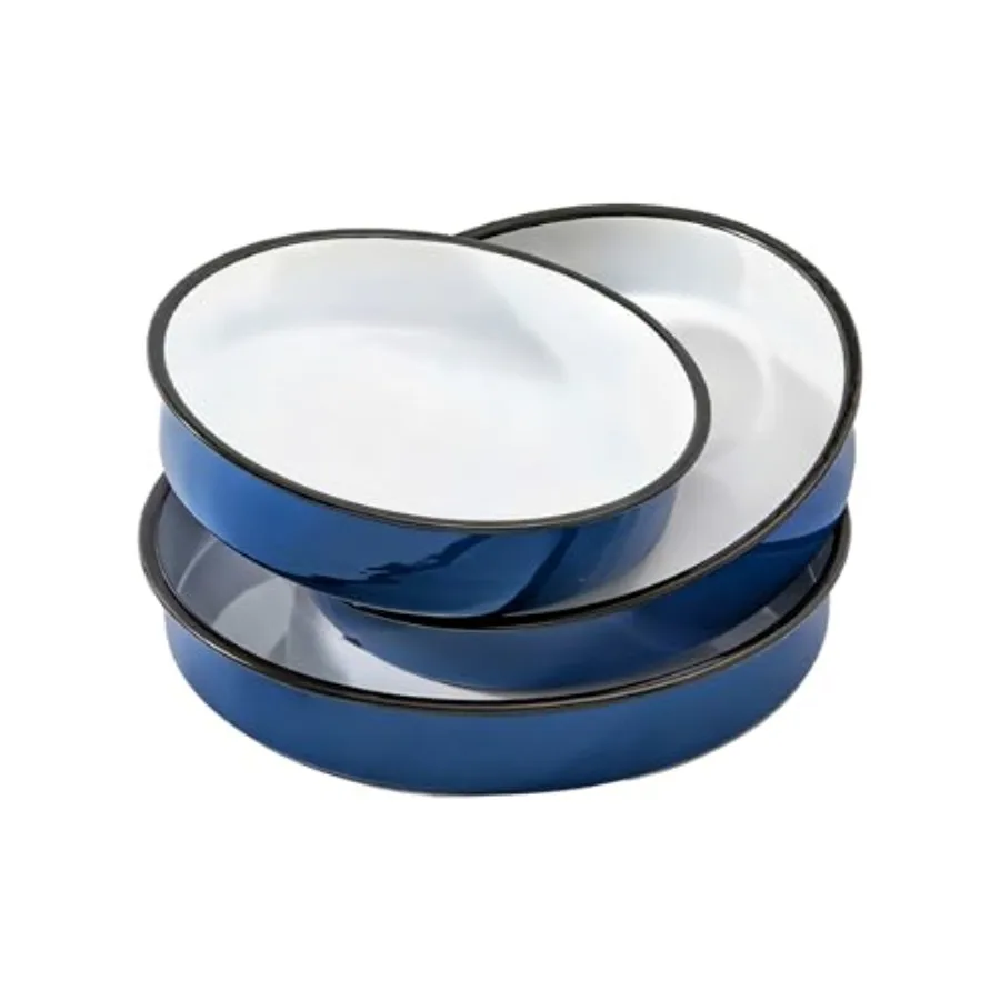 3-Pack Enamel Roasting and Baking Pan Set 10/12/14 Inch Round Cake Pans for Turkey Pizza Casseroles Desserts Ovenand Dishwasher
3-Pack Enamel Roasting and Baking Pan Set 10/12/14 Inch Round Cake Pans for Turkey Pizza Casseroles Desserts Ovenand Dishwasher