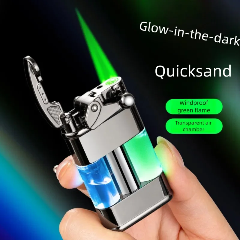 Luminous Flowing Sand Swing Arm Fashionable Lighter Windproof Transparent Air Chamber Durable New Type Cigarette Accessory
Luminous Flowing Sand Swing Arm Fashionable Lighter Windproof Transparent Air Chamber Durable New Type Cigarette Accessory