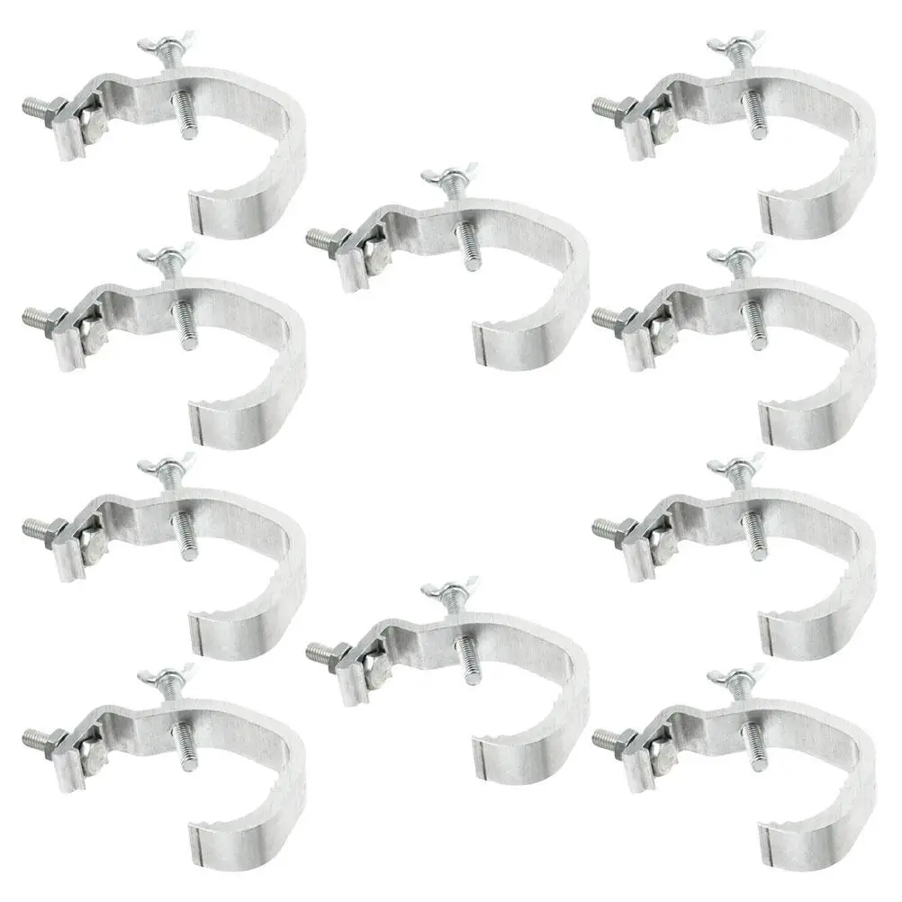 10pcs Lamp Lighting Clamps Silver Single Double Buckle for Stage Moving Head Lights Stage Light Clamp Hook Truss Clamp Mount
10pcs Lamp Lighting Clamps Silver Single Double Buckle for Stage Moving Head Lights Stage Light Clamp Hook Truss Clamp Mount