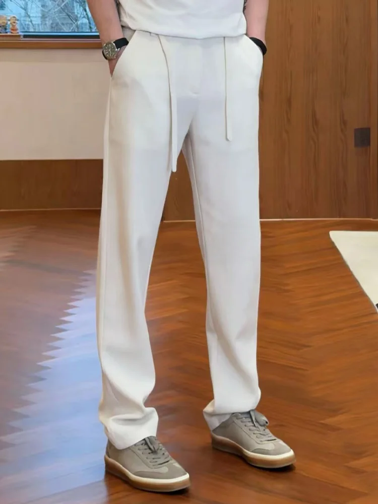 Men's Pure Color Straight Leg Casual Pants Loose Fit Summer Fashion Simple Elegance Old Money Style Casual Trousers
Men's Pure Color Straight Leg Casual Pants Loose Fit Summer Fashion Simple Elegance Old Money Style Casual Trousers