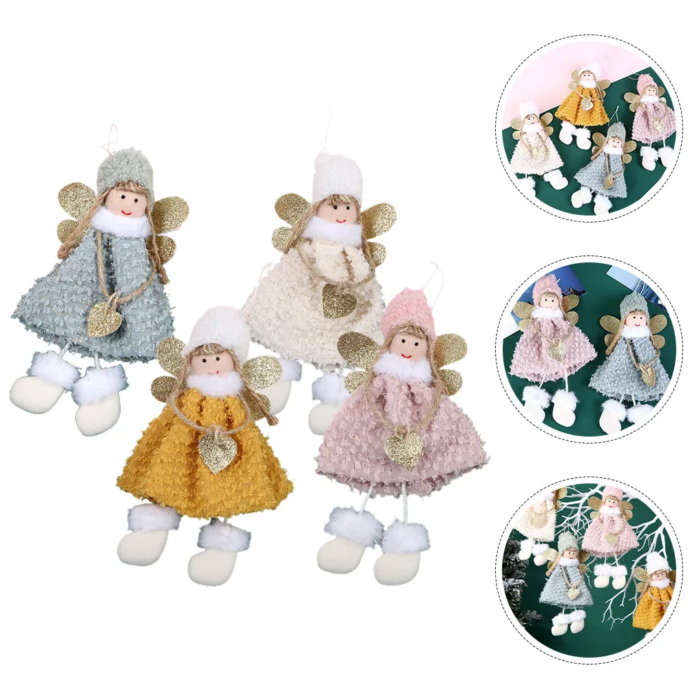 4Pcs Xmas Angel Fabric Pendants Soft Christmas Hanging Decoration Xmas Tree Ornaments Holiday Party Decorations Christmas
4Pcs Xmas Angel Fabric Pendants Soft Christmas Hanging Decoration Xmas Tree Ornaments Holiday Party Decorations Christmas