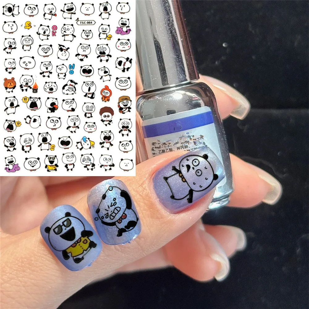 TSC-064 Surprised panda expressions, cute cartoon characters DIY 3D Back glue Nail Art Stickers Decals Sliders
TSC-064 Surprised panda expressions, cute cartoon characters DIY 3D Back glue Nail Art Stickers Decals Sliders