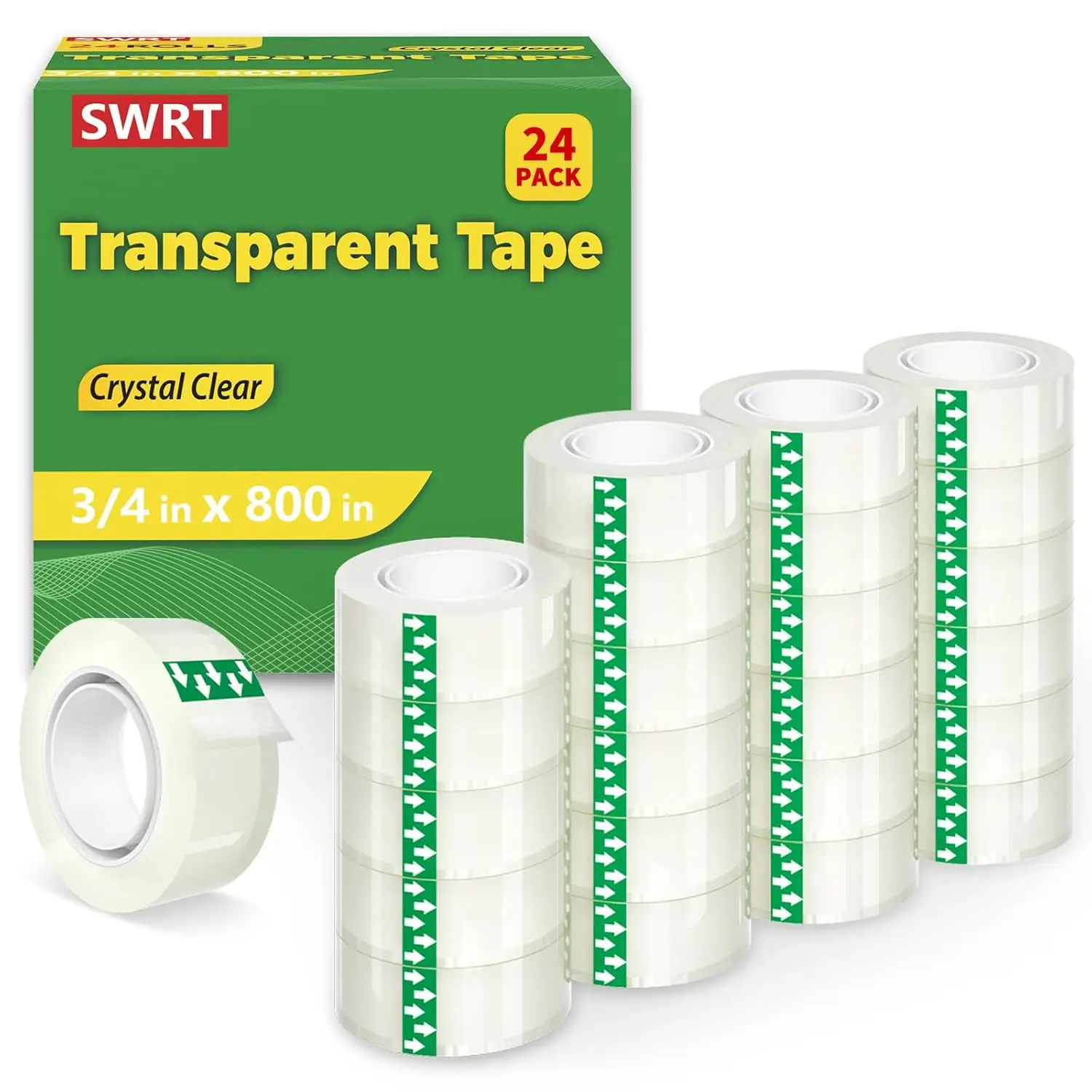 Clear Tape Refills for Dispenser, 24 Rolls 3/4 in x 800 in, Strong Adhesive Invisible Tape for Gift Wrapping, Office & School
Clear Tape Refills for Dispenser, 24 Rolls 3/4 in x 800 in, Strong Adhesive Invisible Tape for Gift Wrapping, Office & School