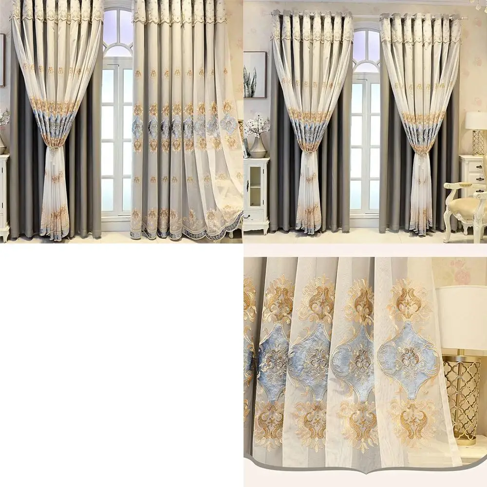 Luxury Dark Gray European Double Layer Curtains with Sheer Lining, 52x90 Inches, for Living Room & Bedroom
Luxury Dark Gray European Double Layer Curtains with Sheer Lining, 52x90 Inches, for Living Room & Bedroom