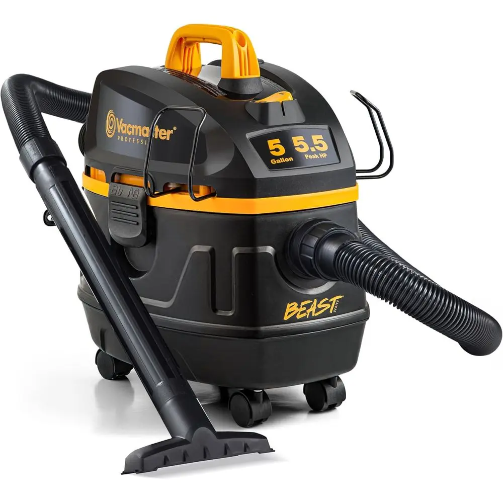 5-Gallon 5.5 HP Wet/Dry Vacuum Cleaner, Black
5-Gallon 5.5 HP Wet/Dry Vacuum Cleaner, Black