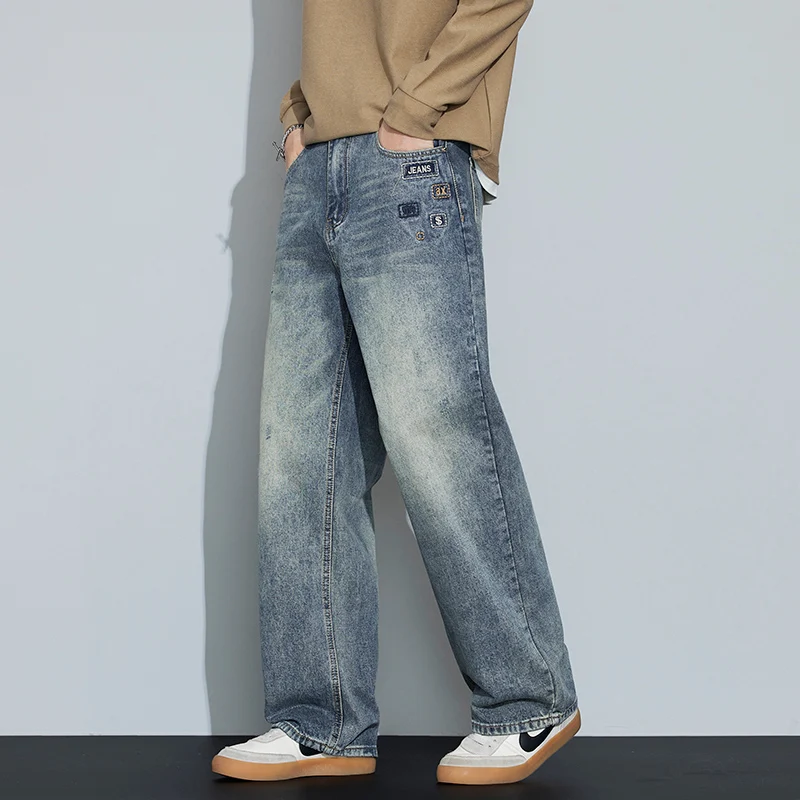 Loose Straight Leg Men's Jeans High Street Style Autumn Winter 2025 New Arrival Long Trousers Fashionable Casual Wear
Loose Straight Leg Men's Jeans High Street Style Autumn Winter 2025 New Arrival Long Trousers Fashionable Casual Wear