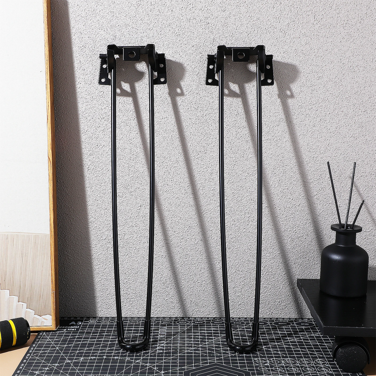 4pcs Metal Table Legs Foldable 430mm Heavy Duty Computer Desk Replacement Parts Furniture Legs Sturdy Wear Resistant
4pcs Metal Table Legs Foldable 430mm Heavy Duty Computer Desk Replacement Parts Furniture Legs Sturdy Wear Resistant