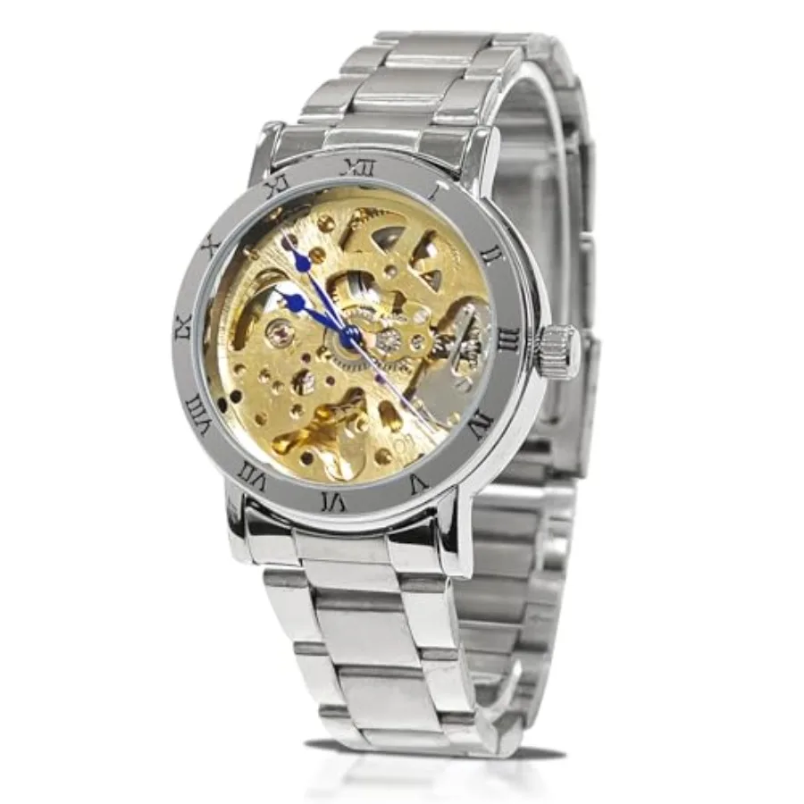 Gute IK Women's Automatic Watch, Steampunk Self Winding Mechanical Bracelet Women Wrist Watch
Gute IK Women's Automatic Watch, Steampunk Self Winding Mechanical Bracelet Women Wrist Watch