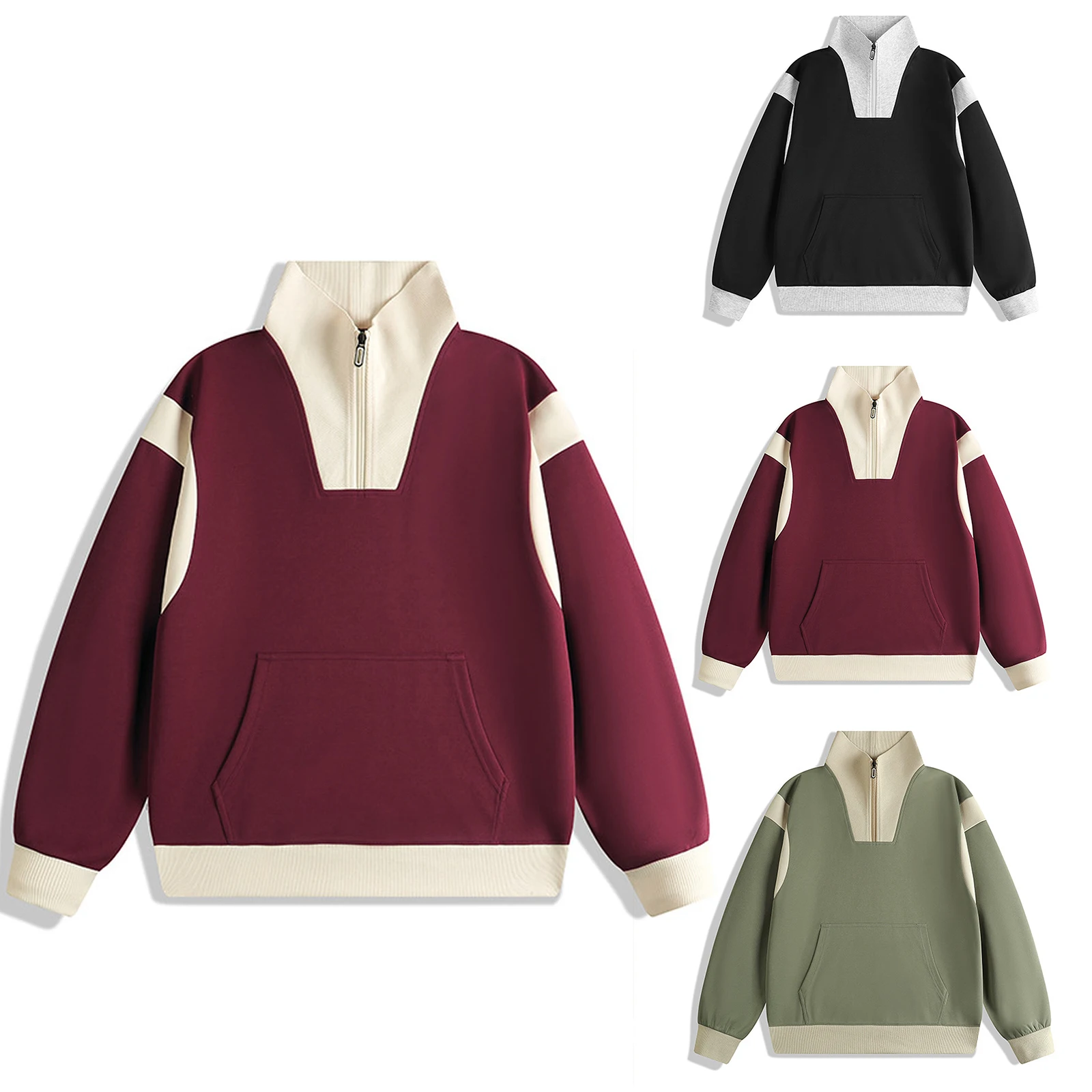 Male Autumn Winter Trendy Casual Pullover Simple Striped Stand Collar With Zipper Top Men Loose Cozy Breathable Daily Shirt
Male Autumn Winter Trendy Casual Pullover Simple Striped Stand Collar With Zipper Top Men Loose Cozy Breathable Daily Shirt