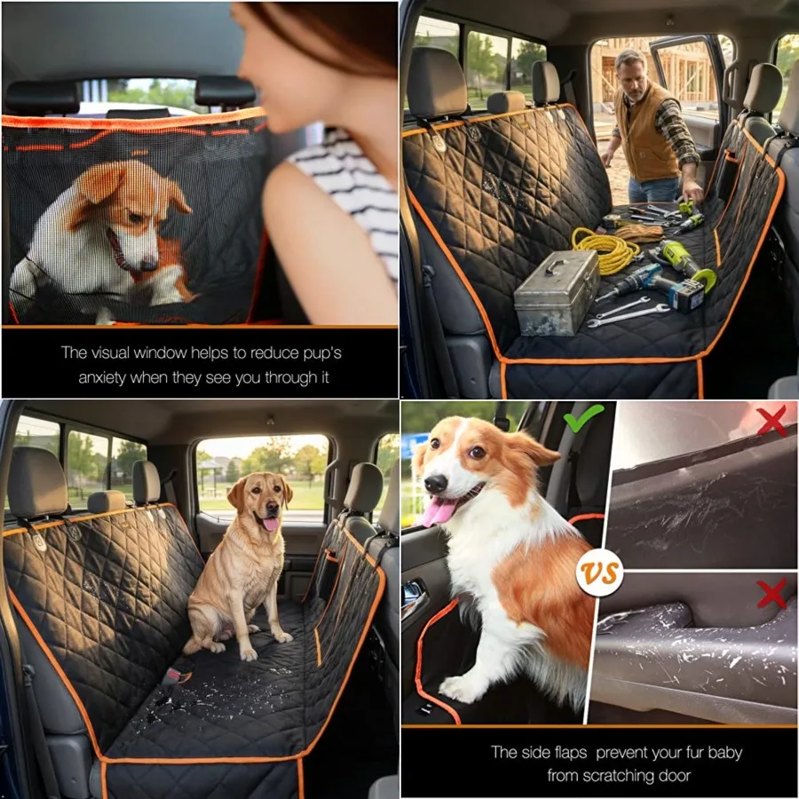 Dog Seat Covers for s 100% Waterproof Car Hammock for Back Seat Durable X-Large Seat Cover Against Dirt and Dog Fur Machine Was
Dog Seat Covers for s 100% Waterproof Car Hammock for Back Seat Durable X-Large Seat Cover Against Dirt and Dog Fur Machine Was