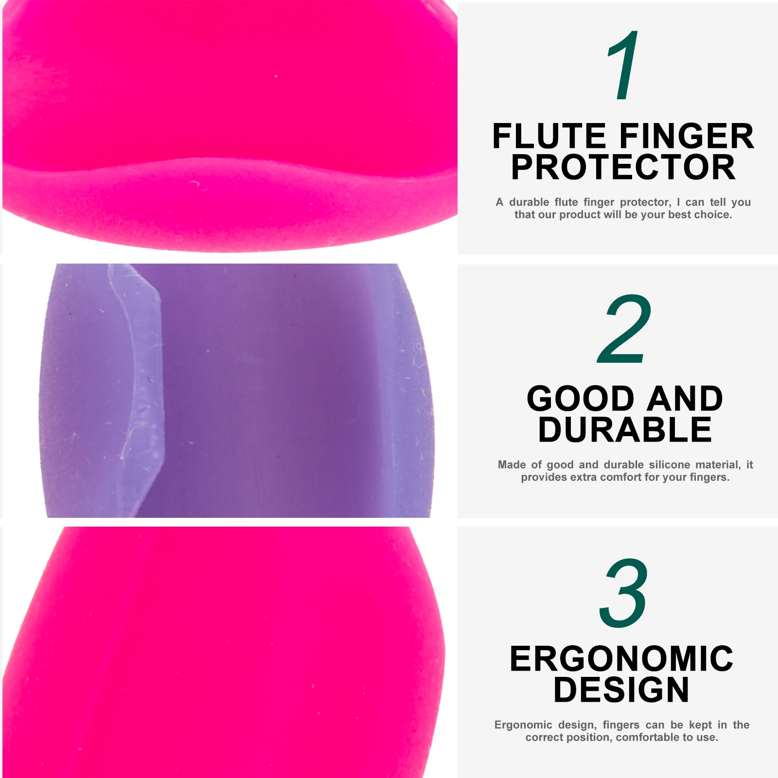 2 Pcs Flute Finger Holder Musical Instruments Pad Savers Hippo Pads for Cushion Help Silica Gel Protector Child
2 Pcs Flute Finger Holder Musical Instruments Pad Savers Hippo Pads for Cushion Help Silica Gel Protector Child