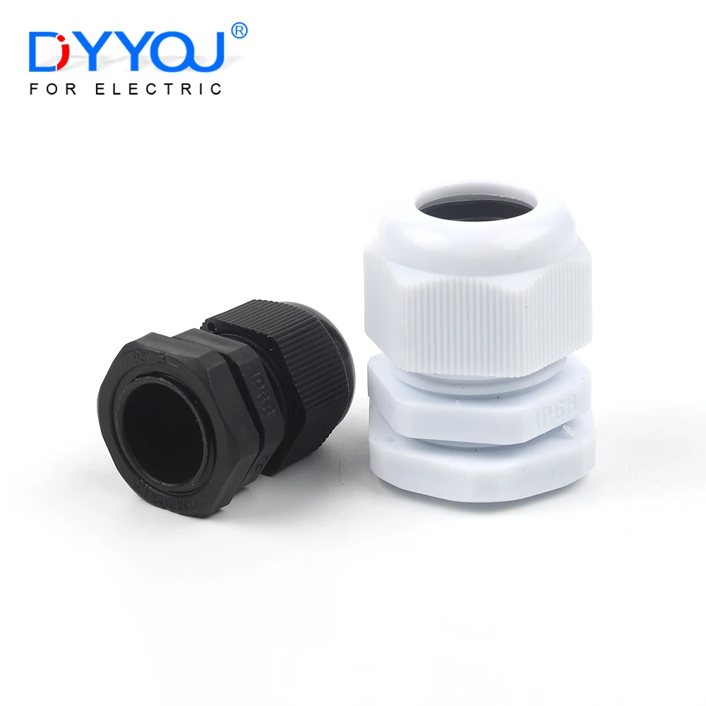 5PCS Waterproof Adjustable Cable Gland M12/M16/M18/M20/M22 White Black IP68 Sealed Nylon Plastic Joints Connector
5PCS Waterproof Adjustable Cable Gland M12/M16/M18/M20/M22 White Black IP68 Sealed Nylon Plastic Joints Connector