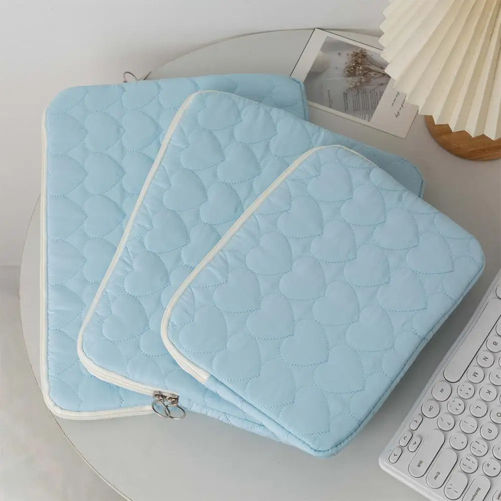 Heart Quilted Laptop Sleeve 11/13/15 inch Shockproof Protective Notebook Bag Portable Ultrabook Carrying Case for Office/Travel
Heart Quilted Laptop Sleeve 11/13/15 inch Shockproof Protective Notebook Bag Portable Ultrabook Carrying Case for Office/Travel