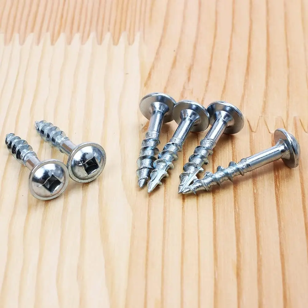VKKA 350pcs Wood Working Screws White Zinc 25.4-63.5mm 5 Sizes Inside Square Head Screw No Drilling Required
VKKA 350pcs Wood Working Screws White Zinc 25.4-63.5mm 5 Sizes Inside Square Head Screw No Drilling Required