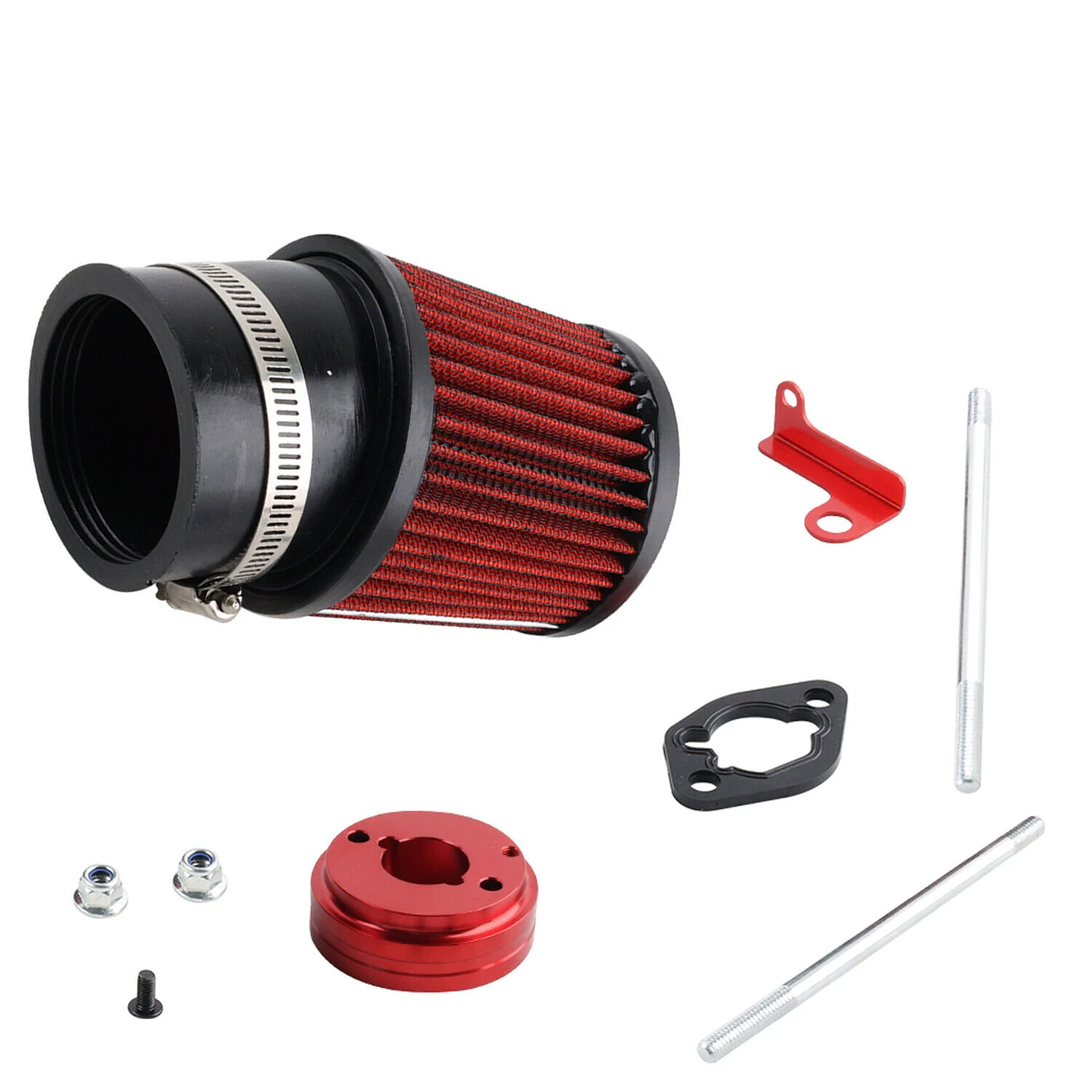 Kit filtro aire entrada para minibicicletas y karts con motor Predator 212 cc y 6,5 CV
Kit filtro aire entrada para minibicicletas y karts con motor Predator 212 cc y 6,5 CV