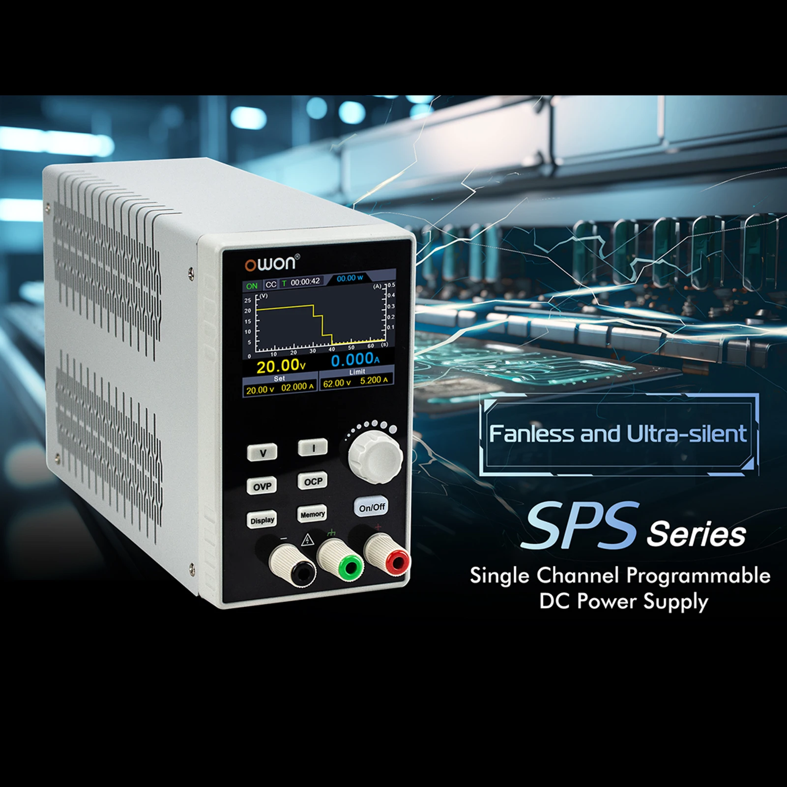 Новый программируемый линейный источник питания постоянного тока OWON SPS6051 серии Silent Fanless с цифровым регулятором и 2,8-дюймовым TFT LCD-дисплеем
Новый программируемый линейный источник питания постоянного тока OWON SPS6051 серии Silent Fanless с цифровым регулятором и 2,8-дюймовым TFT LCD-дисплеем