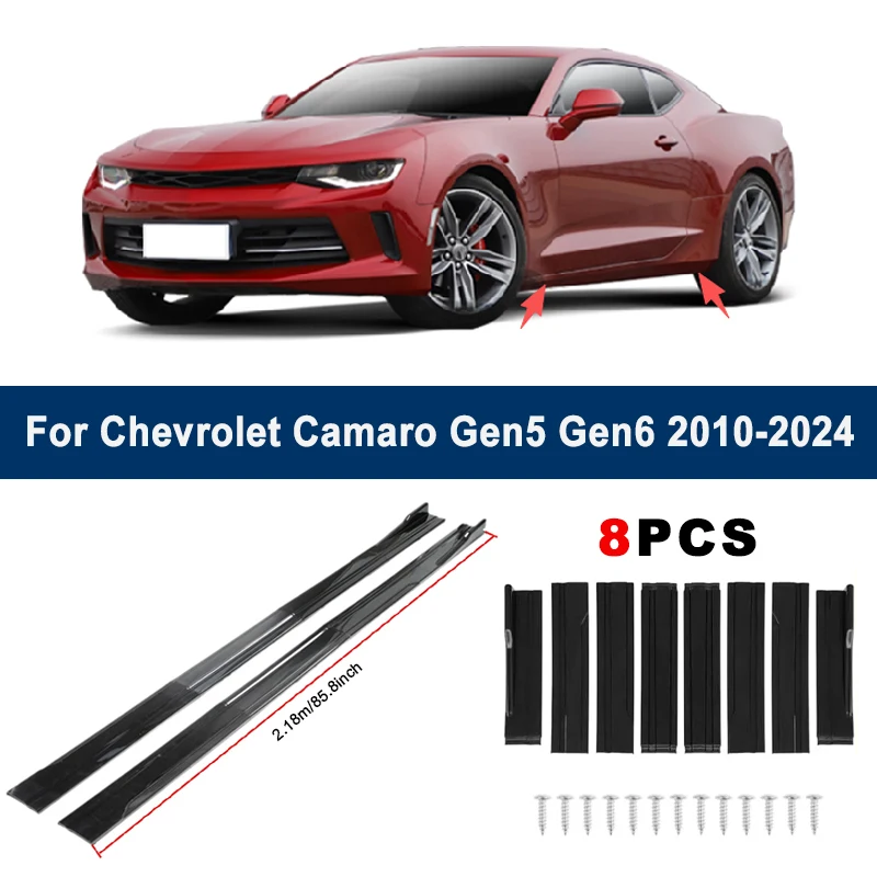 2.18m Sectional Side Skirt Extension Lips For Chevrolet Camaro Gen5 Gen6 2010-2024 - Racing Side Spoiler Car Modified Body Kit
2.18m Sectional Side Skirt Extension Lips For Chevrolet Camaro Gen5 Gen6 2010-2024 - Racing Side Spoiler Car Modified Body Kit