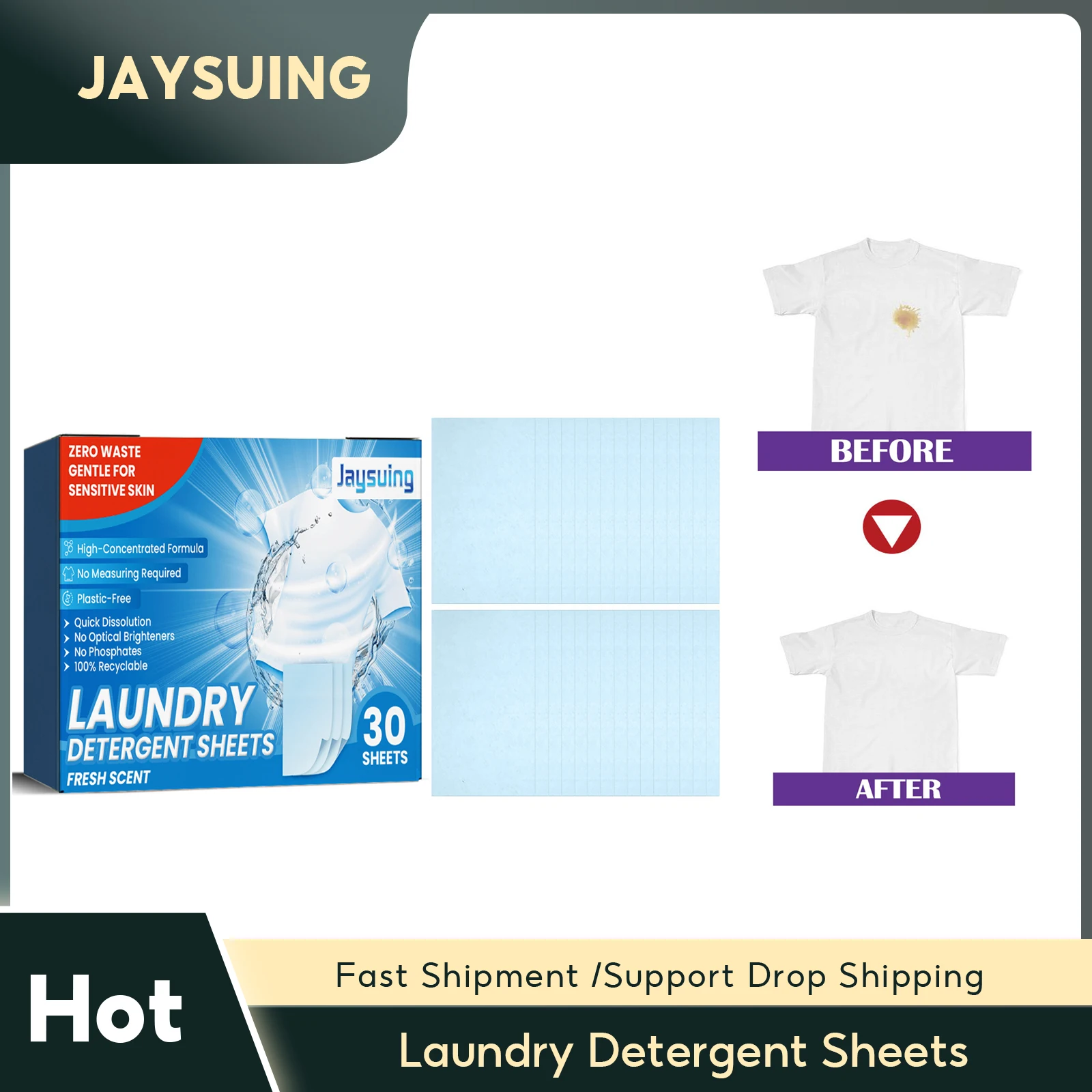 Laundry Detergent Sheets Underwear Children Clothing Detergent Laundry Soap Powder Paper Strong Decontamination Laundry Tablets
Laundry Detergent Sheets Underwear Children Clothing Detergent Laundry Soap Powder Paper Strong Decontamination Laundry Tablets